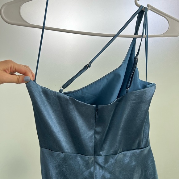 Birdy Grey Kensie Dress in Shiny Satin (Twilight) - Picture 5 of 8